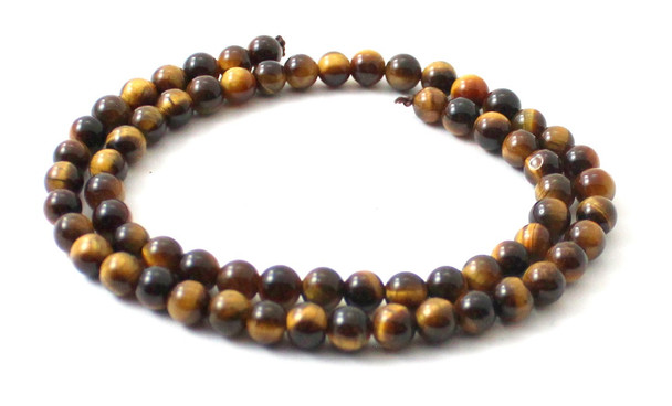 Round Tiger Eye 6 mm Gemstone Beads 6mm 4mm 4