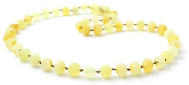 Necklace, Baltic, Teething, Amber, Beaded, Butter, Milky, Natural, Jewelry