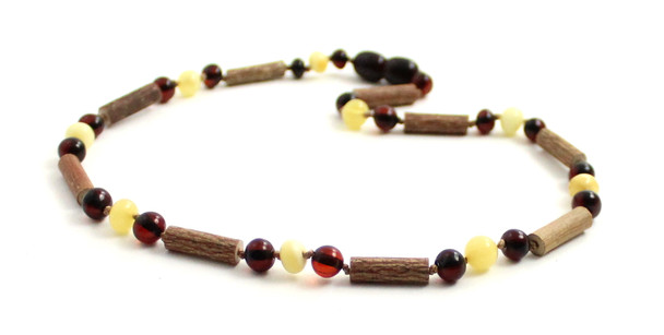 Cherry, Hazelwood, Amber, Milky, Butter, Necklace, Teething, Jewelry, Hand-made