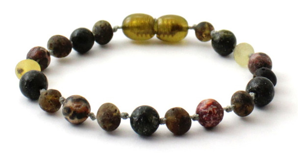 green, anklet, bracelet, teething, jewelry, amber, baltic, raw, green, unpolished, green lace stone, leopardskin jasper