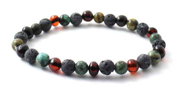Amber, Stretch, Grey, Lava, Bracelet, Jewelry, Cherry, Polished, African Turquoise, Baltic