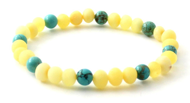 milky, bracelet, amber, raw, unpolished, turquoise, gemstone, green, yellow, baltic, stretch