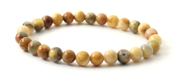 crazy agate, 6mm, 6 mm, gemstone, wholesale, stretch, jewelry, bracelet, in bulk