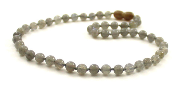 necklace gray labradorite 6mm 6 mm beaded jewelry gemstone knotted for men men's