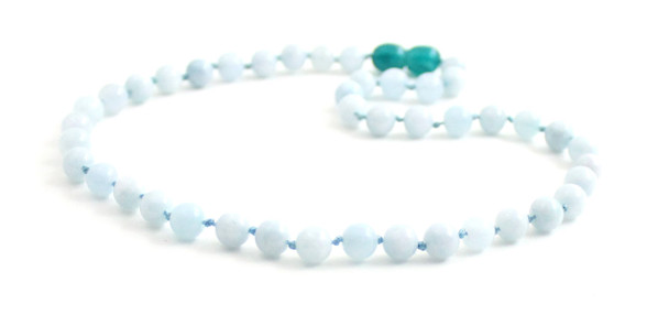 aquamarine necklace light blue 6mm 6 mm gemstone jewelry for men women boy boys