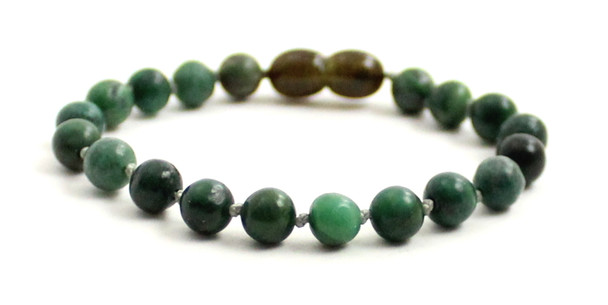 green african jade gemstone anklet bracelet knotted beaded 6mm 6 mm jewelry