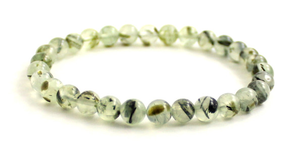 prehnite green jewelry bracelet 6mm 6 mm gemstone stretch