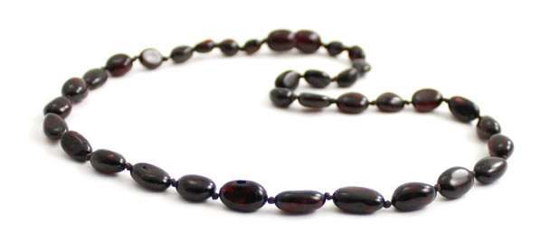 necklace black bean olive baltic amber jewelry shape cherry polished knotted beaded