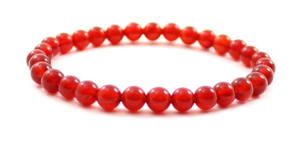 carnelian red gemstone stretch bracelet jewelry beaded 6mm 6 mm for women women's
