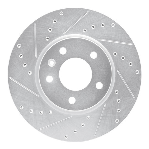 R1 11-25 Buick Encore GX Front Left Drilled & Slotted Silver Brake Rotor - EDZ-45045L Photo - Primary