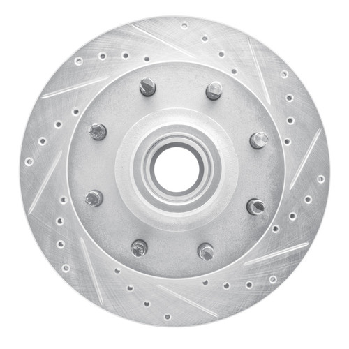 R1 01-02 Chevrolet Express 3500 Front Right Drilled & Slotted Silver Brake Rotor - EDZ-48042R Photo - Primary