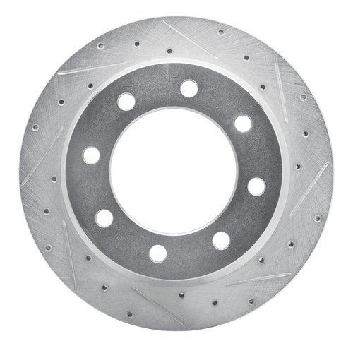 R1 09-20 Chevrolet Express 4500 Rear Right Drilled & Slotted Silver Brake Rotor - EDZ-48056R Photo - Primary