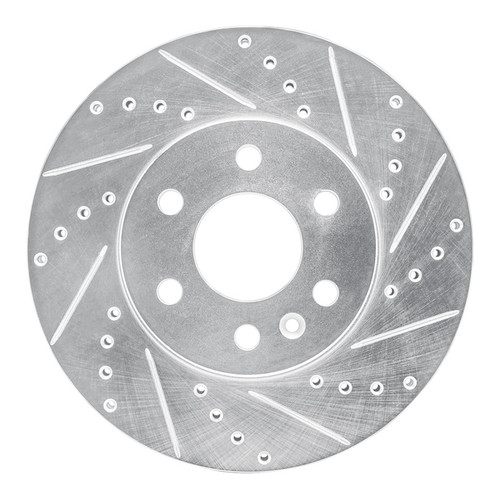R1 15-20 Chevrolet Colorado Front Right Drilled & Slotted Silver Brake Rotor - EDZ-48062R Photo - Primary