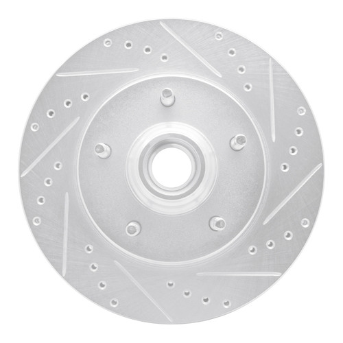 R1 97-99 Ford F-150 RWD Front Right Drilled & Slotted Silver Brake Rotor - EDZ-54146R Photo - Primary