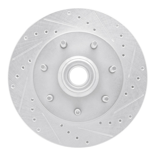 R1 97-04 Ford F-150 RWD Front Right Drilled & Slotted Silver Brake Rotor - EDZ-54150R Photo - Primary