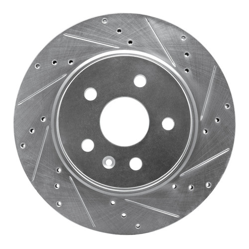 R1 10-25 Buick Regal Rear Right Drilled & Slotted Silver Brake Rotor - EDZ-65024R Photo - Primary
