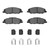 R1 05-14 Ford Mustang Front Euro Ceramic Brake Pads and Hardware Kit - 2600-1463-01 Photo - out of package