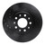 R1 16-21 Buick LaCrosse Front Left Drilled & Slotted Black Brake Rotor - ECB-45023L Photo - Primary