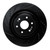 R1 19-25 Cadillac Escalade Front Left Drilled & Slotted Black Brake Rotor - ECB-47086L Photo - Primary