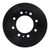 R1 21-25 Chevrolet Express 3500 Rear Right Drilled & Slotted Black Brake Rotor - ECB-47090R Photo - Primary
