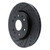 R1 23-25 Chevrolet Colorado Front Left Drilled & Slotted Black Brake Rotor - ECB-47092L Photo - out of package