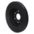 R1 17-25 Buick Enclave Front Left Drilled & Slotted Black Brake Rotor - ECB-48090L Photo - out of package