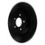 R1 20-25 Ford Explorer Rear Right Drilled & Slotted Black Brake Rotor - ECB-54280R Photo - out of package