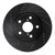 R1 20-22 Ford Mustang Right Front Drilled & Slotted Black Brake Rotor - ECB-54291D Photo - Primary
