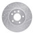 R1 11-25 Buick Encore GX Front Right Drilled & Slotted Silver Brake Rotor - EDZ-45045R Photo - Primary