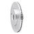 R1 11-25 Buick Encore GX Front Right Drilled & Slotted Silver Brake Rotor - EDZ-45045R Photo - out of package