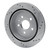 R1 08-19 Cadillac CTS Rear Left Drilled & Slotted Silver Brake Rotor - EDZ-46024L Photo - out of package
