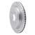 R1 08-19 Cadillac CTS Rear Right Drilled & Slotted Silver Brake Rotor - EDZ-46024R Photo - out of package