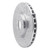 R1 14-19 Chevrolet Corvette Front Right Drilled & Slotted Silver Brake Rotor - EDZ-47050R Photo - out of package