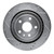 R1 16-24 Cadillac ATS Rear Left Drilled & Slotted Silver Brake Rotor - EDZ-47074L Photo - Primary
