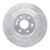 R1 14-20 Cadillac Escalade ESV Front Left Drilled & Slotted Silver Brake Rotor - EDZ-47079L Photo - Primary