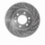 R1 19-25 Cadillac Escalade Front Right Drilled & Slotted Silver Brake Rotor - EDZ-47086R Photo - Primary