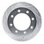 R1 21-25 Chevrolet Express 3500 Rear Left Drilled & Slotted Silver Brake Rotor - EDZ-47090L Photo - Primary