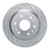 R1 23-25 Chevrolet Colorado Rear Right Drilled & Slotted Silver Brake Rotor - EDZ-47093R Photo - out of package