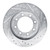 R1 77-00 Chevrolet V30 & V3500 Pickup Front Left Drilled & Slotted Silver Brake Rotor - EDZ-48003L Photo - out of package