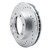 R1 77-00 Chevrolet V30 & V3500 Pickup Front Left Drilled & Slotted Silver Brake Rotor - EDZ-48003L Photo - out of package