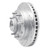 R1 01-02 Chevrolet Express 3500 Front Left Drilled & Slotted Silver Brake Rotor - EDZ-48042L Photo - out of package