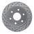 R1 03-05 Chevrolet Express 2500 Rear Left Drilled & Slotted Silver Brake Rotor - EDZ-48047L Photo - Primary
