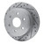 R1 03-05 Chevrolet Express 2500 Rear Left Drilled & Slotted Silver Brake Rotor - EDZ-48047L Photo - out of package