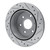 R1 03-05 Chevrolet Express 2500 Rear Left Drilled & Slotted Silver Brake Rotor - EDZ-48047L Photo - out of package