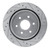R1 03-05 Chevrolet Express 2500 Rear Left Drilled & Slotted Silver Brake Rotor - EDZ-48047L Photo - out of package