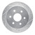 R1 03-05 Chevrolet Express 2500 Rear Right Drilled & Slotted Silver Brake Rotor - EDZ-48047R Photo - Primary