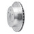 R1 03-05 Chevrolet Express 2500 Rear Right Drilled & Slotted Silver Brake Rotor - EDZ-48047R Photo - out of package