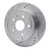 R1 09-20 Chevrolet Express 4500 Rear Left Drilled & Slotted Silver Brake Rotor - EDZ-48056L Photo - out of package