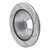 R1 10-17 Chevrolet Equinox Rear Left Drilled & Slotted Silver Brake Rotor - EDZ-48058L Photo - out of package