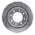R1 11-25 Chevy Silverado 2500 HD/2500 HD Classic Rear Left Drilled & Slotted Silver Brake Rotor - EDZ-48061L Photo - out of package